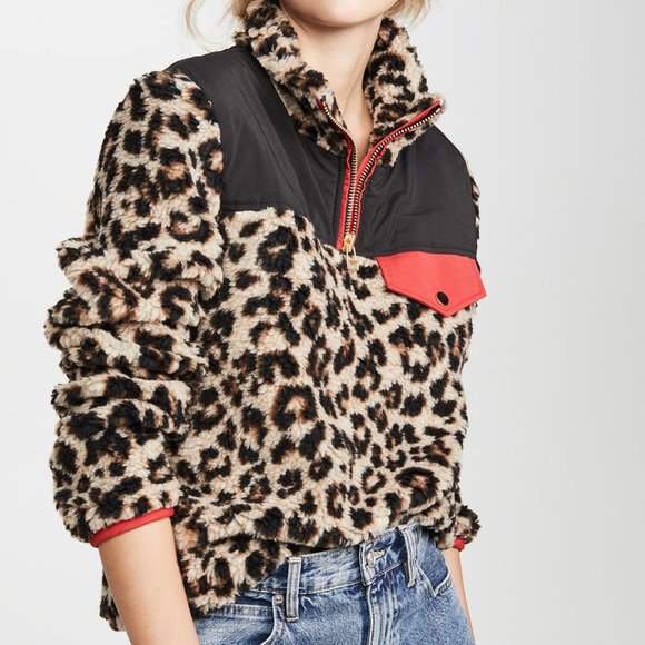 Veronica Beard Jackets & Blazers - Veronica Beard Sherpa Leopard Kylan Fleece Jacket
